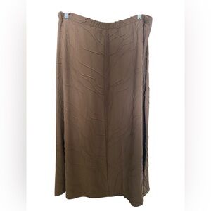 SOUTHERN LADY EUC BROWN MAXI SKIRT SZ L